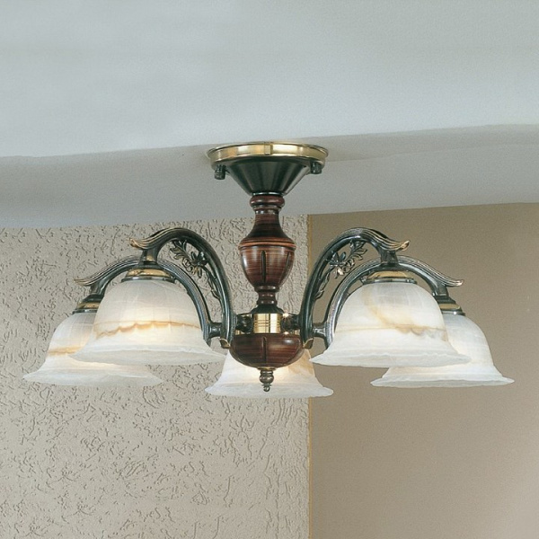 Открыть Люстра на штанге Reccagni Angelo 2701 PL 2701/5 Фото Люстра на штанге Reccagni Angelo 2701 PL 2701/5