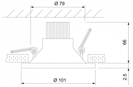 Фото Встраиваемый светильник Elektrostandard 15267/LED a055722