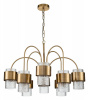 Открыть Подвесная люстра Indigo Eleganza 12019/A/8P Brass Фото Подвесная люстра Indigo Eleganza 12019/A/8P Brass