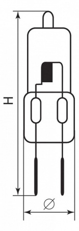 Фото Лампа галогеновая Feron HB6 G5.3 35Вт 2700K 2102