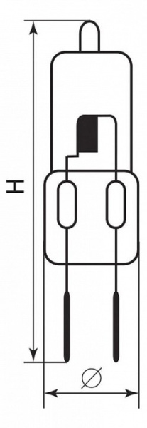 Фото Лампа галогеновая Feron HB6 G4 35Вт 2700K 02113