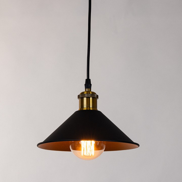 Открыть Подвесной светильник Arte Lamp Cappello A7037SP-1BK Фото Подвесной светильник Arte Lamp Cappello A7037SP-1BK