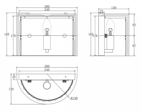 Фото Бра Maytoni Wonderland MOD313WL-01CH