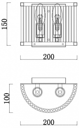 Фото Накладной светильник Freya Savoy FR5053WL-02BS