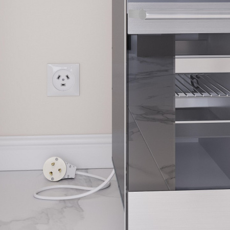 Фото Розетка силовая для электроплиты с вилкой Werkel белый W1189201