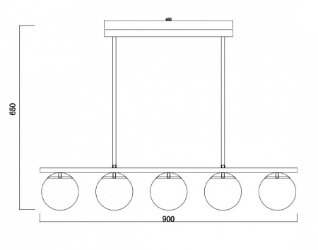 Фото Светильник на штанге Freya Zing FR5199PL-05B