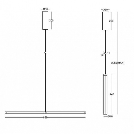 Фото Подвесной светильник Maytoni Supersymmetry P096PL-L11WK