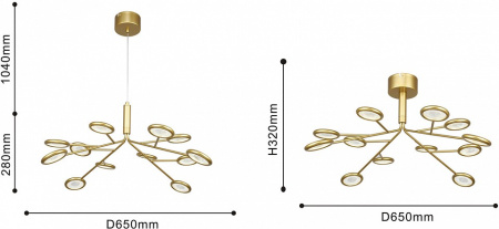 Открыть Подвесная люстра F-promo Mugs 4253-12P Фото Подвесная люстра F-promo Mugs 4253-12P