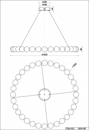 Фото Подвесная люстра Favourite Gubbare 4014-10P