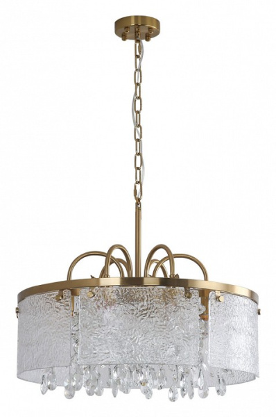 Открыть Подвесная люстра Indigo Prosecco 12033/6P Brass Фото Подвесная люстра Indigo Prosecco 12033/6P Brass