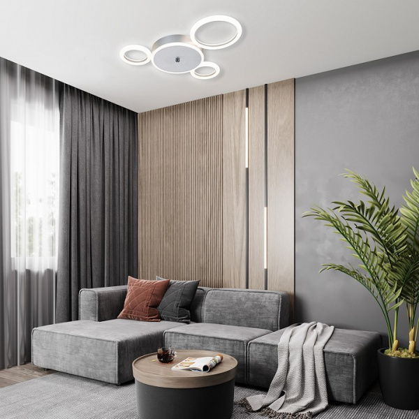 Фото Потолочная люстра Escada Saturn 10268/4LED Silver
