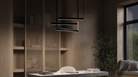 Фото Подвесной светильник Maytoni Basis TR129B-24W4K-B