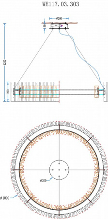 Фото Подвесной светильник Wertmark Patricia WE117.03.303