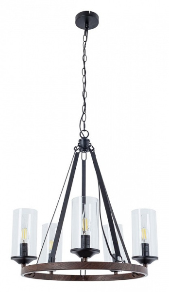 Открыть Подвесная люстра Arte Lamp Dalim A7014SP-5BK Фото Подвесная люстра Arte Lamp Dalim A7014SP-5BK