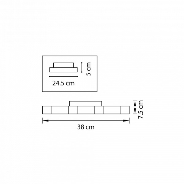 Фото Накладной светильник Lightstar Favo LED 750072