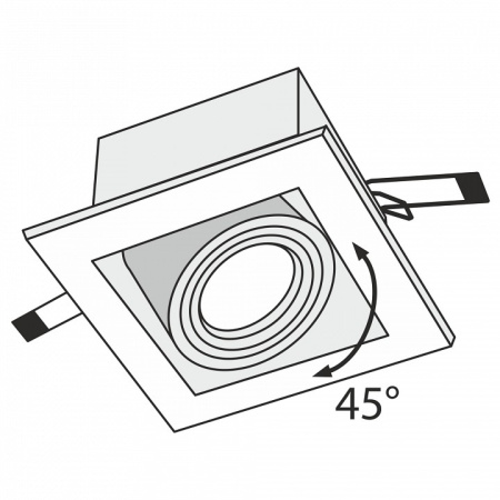 Фото Встраиваемый светильник Maytoni Metal Modern DL008-2-01-S