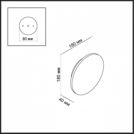 Фото Накладной светильник Odeon Light Eclissi 3633/9WL