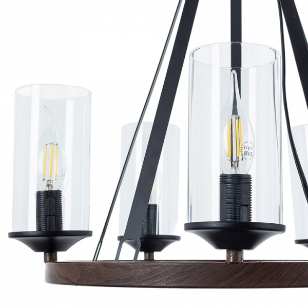Открыть Подвесная люстра Arte Lamp Dalim A7014SP-5BK Фото Подвесная люстра Arte Lamp Dalim A7014SP-5BK