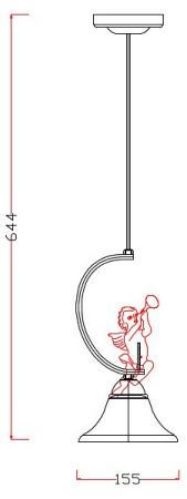 Фото Подвесной светильник Escada Angel 10169/1S