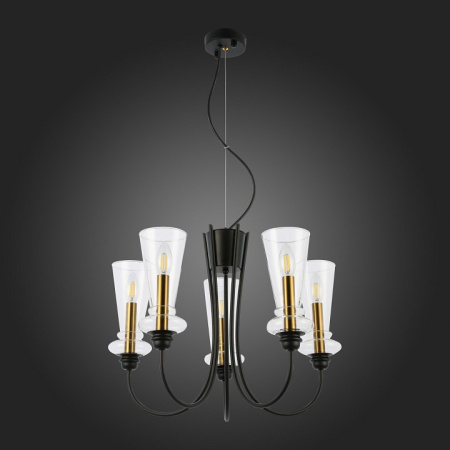Открыть Подвесная люстра EVOLUCE Rammo SLE112403-05 Фото Подвесная люстра EVOLUCE Rammo SLE112403-05