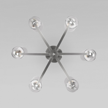 Фото Люстра на штанге Eurosvet Defi 60138/6 сатин-никель