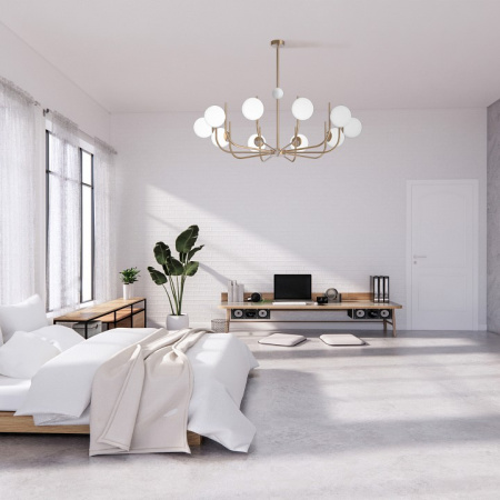 Фото Люстра на штанге Maytoni Rendez-vous MOD109PL-10BS