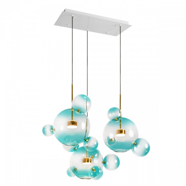 Открыть Подвесной светильник Loft it Bolle 2027-S3 Blue Фото Подвесной светильник Loft it Bolle 2027-S3 Blue