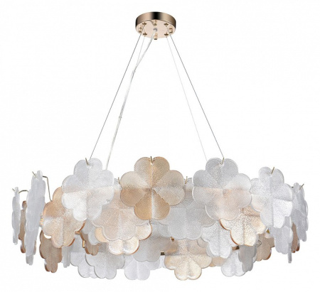 Открыть Подвесная люстра Arte Lamp Mallika A4077SP-10GO Фото Подвесная люстра Arte Lamp Mallika A4077SP-10GO