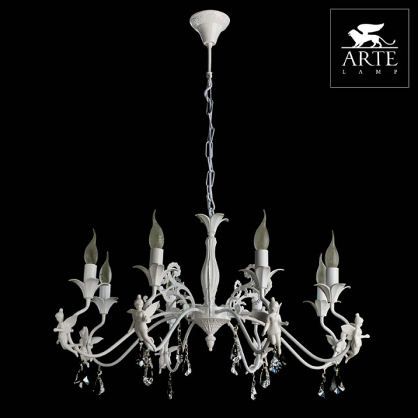 Фото Подвесная люстра Arte Lamp Angelina A5349LM-8WH