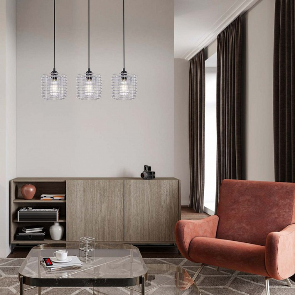 Фото Подвесной светильник Escada Grid 10190/3S Chrome