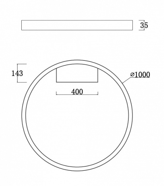 Фото Накладной светильник Maytoni Rim MOD058CL-L65B4K