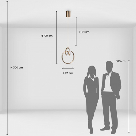 Фото Подвесной светильник DeMarkt Аурих 27 108010701