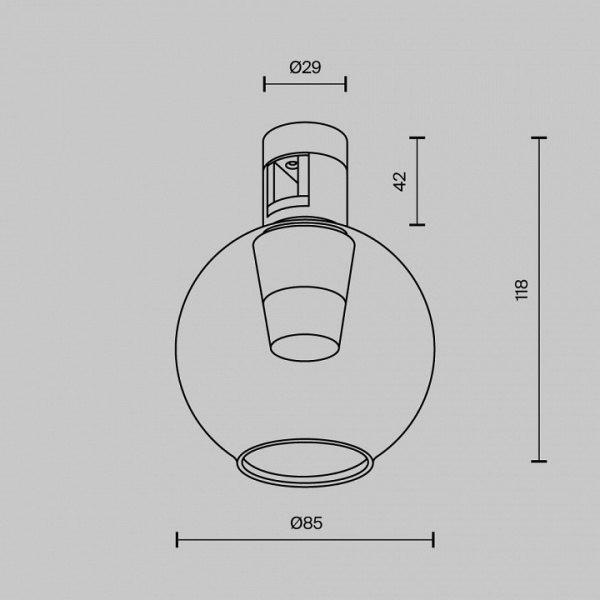 Фото Накладной светильник Maytoni Bubble TR148-1-3W3K-BS