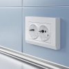 Фото Розетка двойная с заземлением, без рамки Werkel белый W1172001