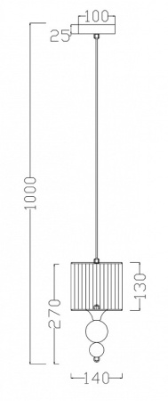 Фото Подвесной светильник Freya Lauren FR5093PL-01CH