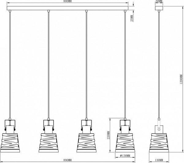 Фото Подвесной светильник Moderli Ekaterina V3021-4P