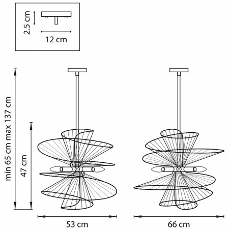 Фото Люстра на штанге Lightstar Zeta 728163