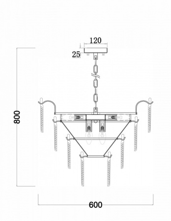 Фото Подвесная люстра Freya Hloya FR5143PL-09G
