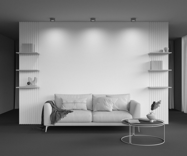 Фото Накладной светильник Maytoni Glare C091CL-12W4K-BS