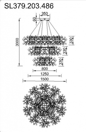 Фото Подвесная люстра ST-Luce Rafina SL379.203.486
