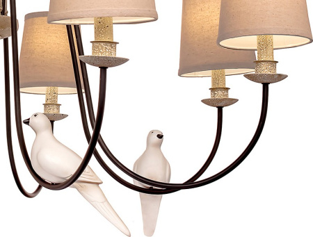 Открыть Подвесная люстра Loft it Birds LOFT1029A-8 Фото Подвесная люстра Loft it Birds LOFT1029A-8