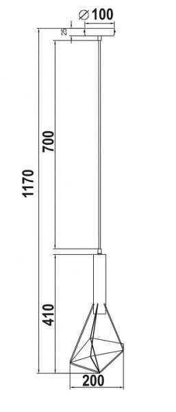 Фото Подвесной светильник Maytoni Spider T021-01-B
