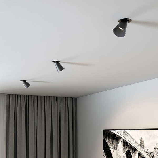 Фото Встраиваемый светильник Elektrostandard Bell 25097/LED 8W 4000K черный