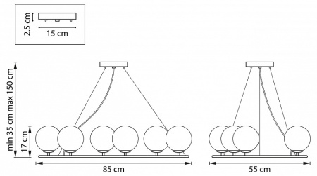 Открыть Подвесная люстра Lightstar Croco 815360 Фото Подвесная люстра Lightstar Croco 815360