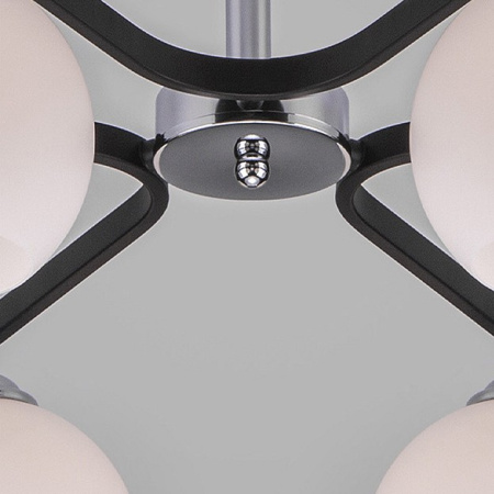 Фото Люстра на штанге Eurosvet Blasco 30145/6 хром/венге