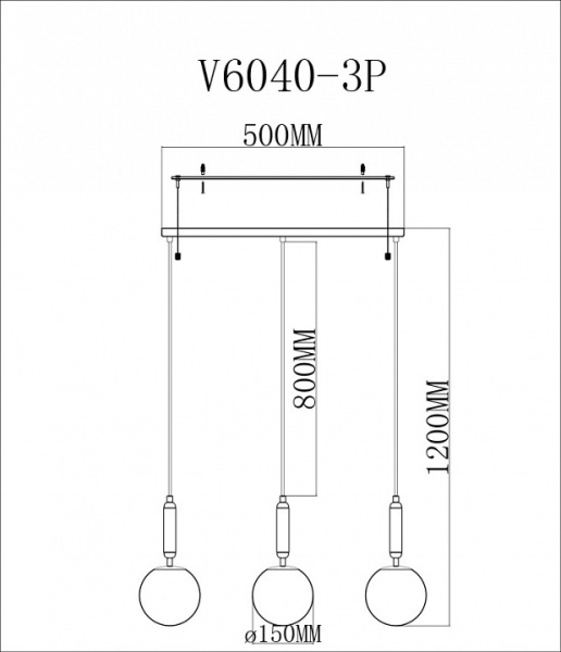 Фото Подвесной светильник Moderli Scrumbel V6040-3P