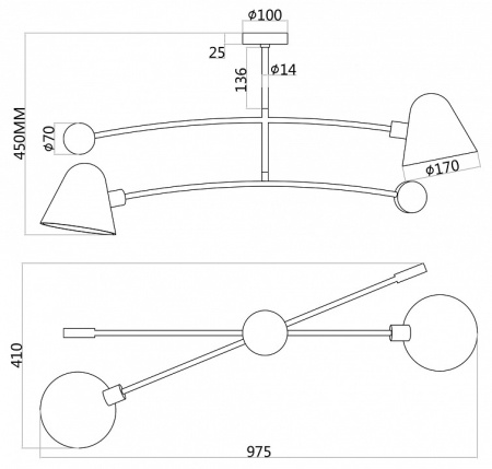 Фото Светильник на штанге Favourite Statera 3045-2P