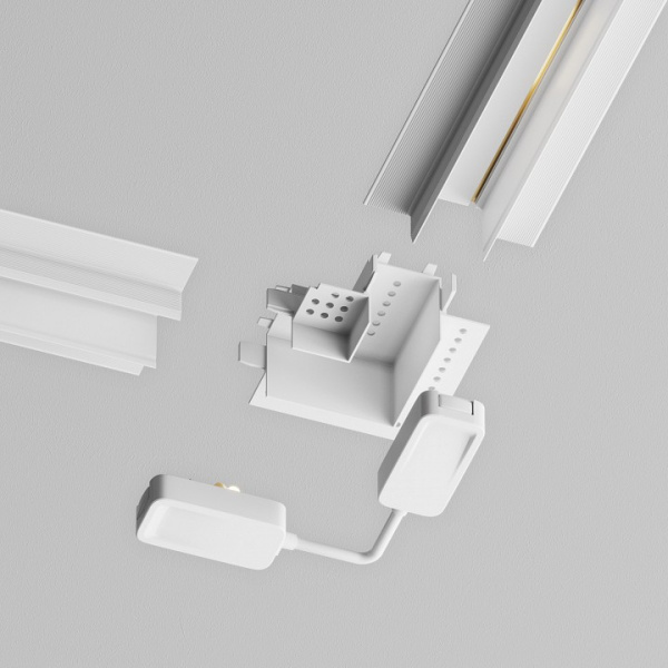 Фото Соединитель угловой L-образный для треков встраиваемых Maytoni Accessories for tracks Radity TRA084CL-12W