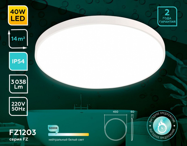 Открыть Накладной светильник Ambrella Light FZ FZ1203 Фото Накладной светильник Ambrella Light FZ FZ1203