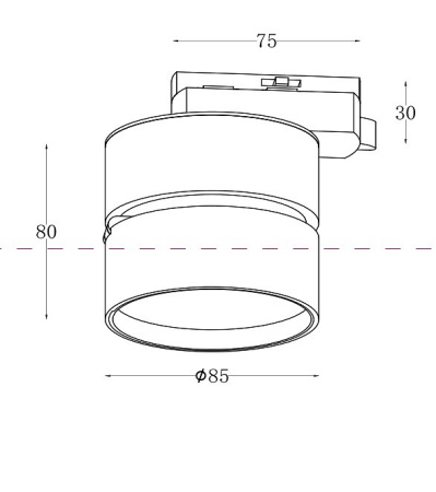 Фото Накладной светильник Maytoni ONDA TR007-1-12W3K-W